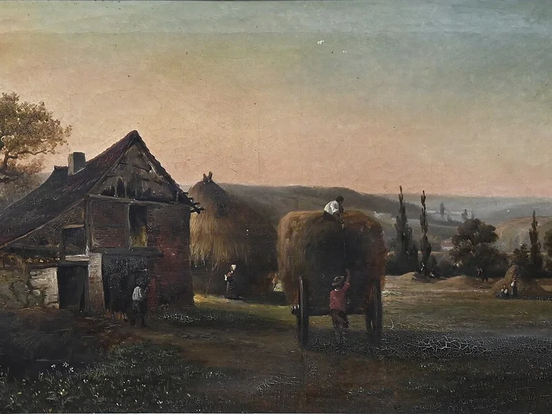 1836-Félix De Baerdemaecker - Portare il fieno